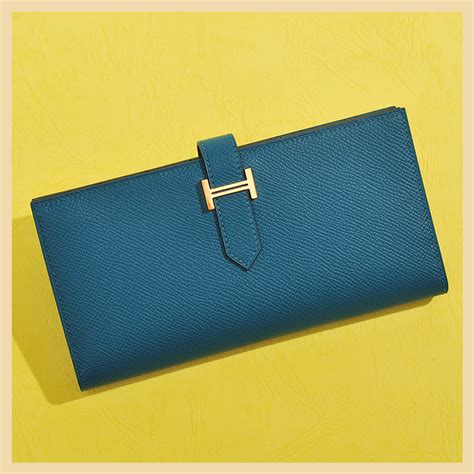 hermes wallet blue|hermes wallet with metal clip.